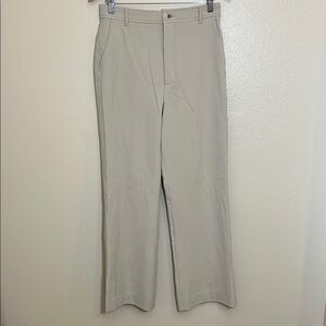 Zara Tan Chinos High Rise Classic Straight Leg Pants